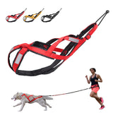 Waterproof Dog Sledding Harness Reflective Pet Sledding Skijoring Harness Big Large Dogs Weight Pulling Vest For Pet Training