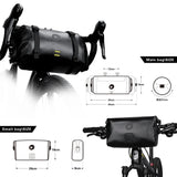 Rhinowalk Bike Handlebar Bag Waterproof Big Capacity 4L-12L  Frame Front Tube Cycling Bag Trunk Pannier Bike Accessories