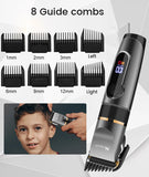 Professional Hair Clipper Rechargeable Electric Trimmer For Men Beard Kids Barber Cutting Machine Haircut LED Screen Waterproof