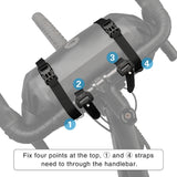 Rhinowalk Bike Handlebar Bag Waterproof Big Capacity 4L-12L  Frame Front Tube Cycling Bag Trunk Pannier Bike Accessories