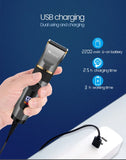 Professional Hair Clipper Rechargeable Electric Trimmer For Men Beard Kids Barber Cutting Machine Haircut LED Screen Waterproof