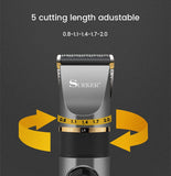 Professional Hair Clipper Rechargeable Electric Trimmer For Men Beard Kids Barber Cutting Machine Haircut LED Screen Waterproof