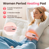 Almofada Térmica e Cinto Menstrual - Massageador Elétrico Abdominal para Alívio