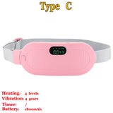 Almofada Térmica e Cinto Menstrual - Massageador Elétrico Abdominal para Alívio