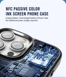 4 Inch NFC Ink Phone Case For iphone 16 15 14 13 17 Pro Max High-definition Intelligent DIY 4-color Ink Screen Protection Cover