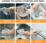 20PCS Magic Cleaning Cloth Thickened Double -sided Metal Steel Wire Rags Kitchen Dish Pot Washdishing Cloths Towel Clean Tools