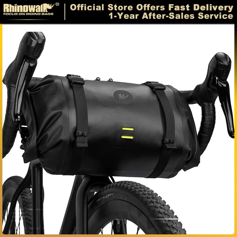 Rhinowalk Bike Handlebar Bag Waterproof Big Capacity 4L-12L  Frame Front Tube Cycling Bag Trunk Pannier Bike Accessories