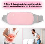 Almofada Térmica e Cinto Menstrual - Massageador Elétrico Abdominal para Alívio